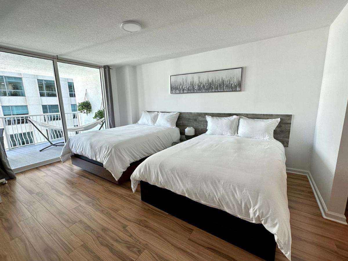 City & Sea View+Free Parking Modern Condo 마이애미 외부 사진